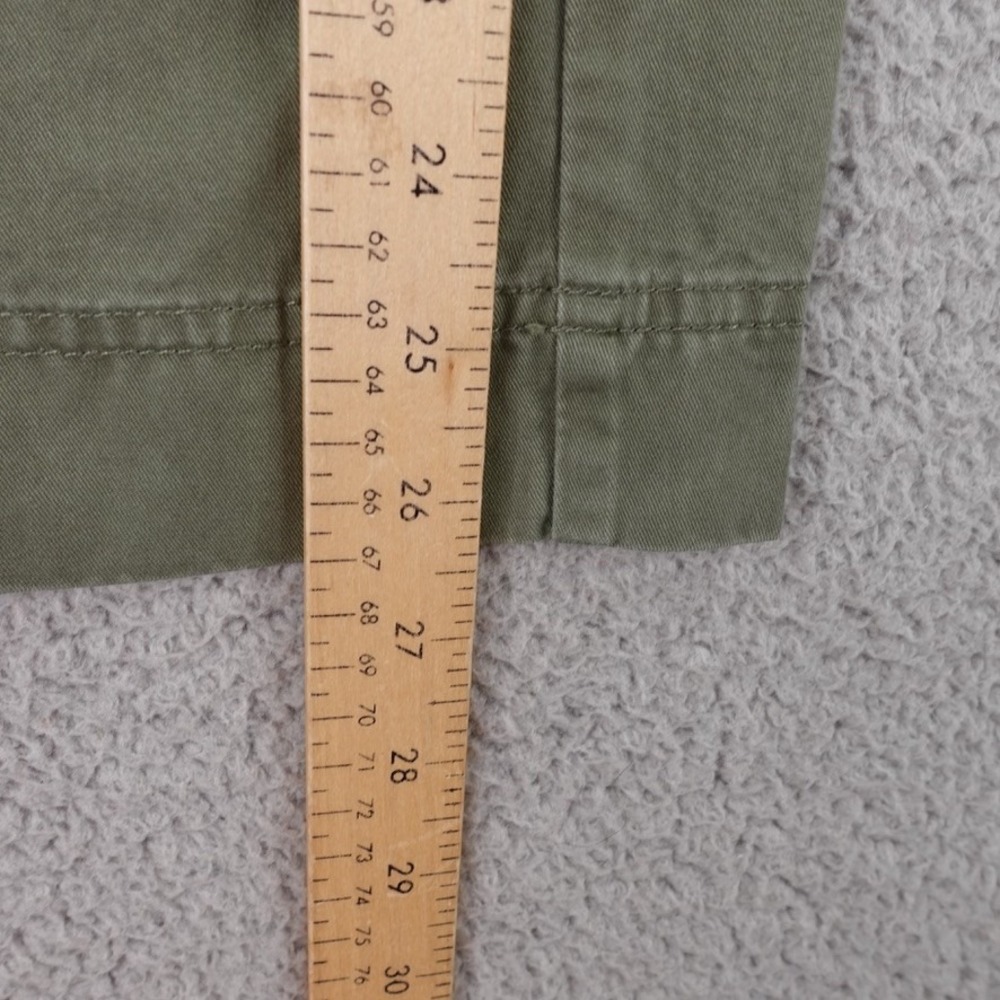 Abercrombie & Fitch Cargo Pants Women Size 12/31 Military Green Casual Bohemian - Picture 4 of 12